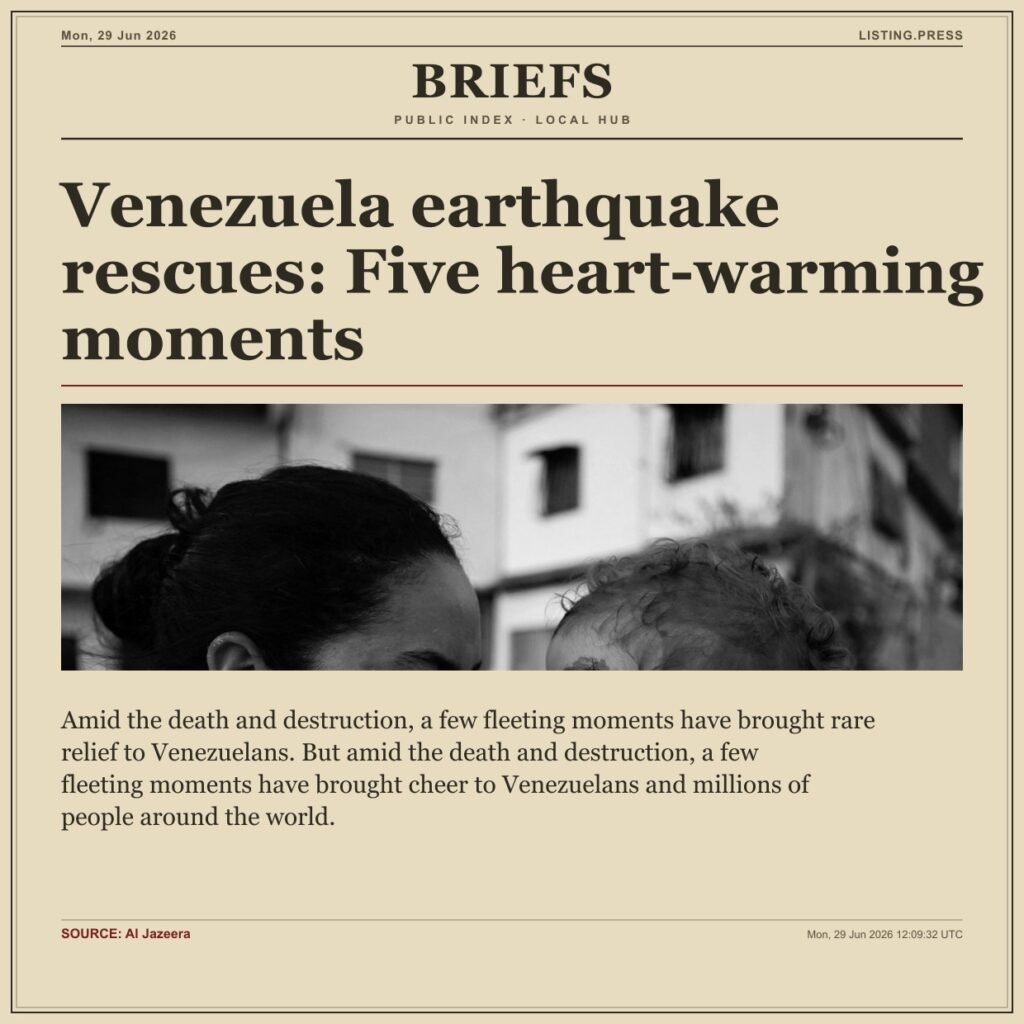 Venezuela earthquake rescues: Five heart-warming moments