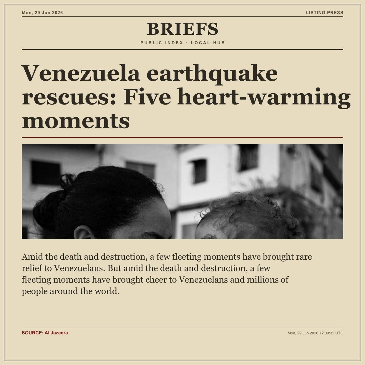 Venezuela earthquake rescues: Five heart-warming moments