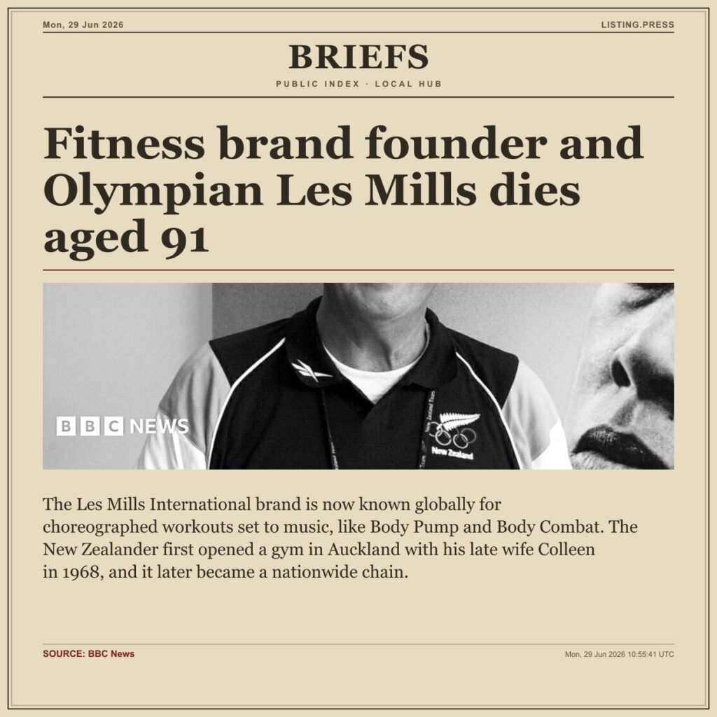 Fitness brand founder and Olympian Les Mills dies aged 91