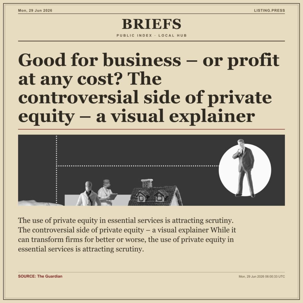 Good for business – or profit at any cost? The controversial side of private equity – a visual explainer
