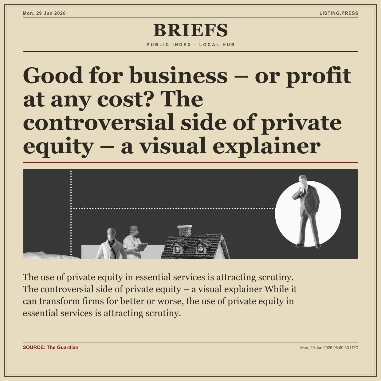 Good for business – or profit at any cost? The controversial side of private equity – a visual explainer