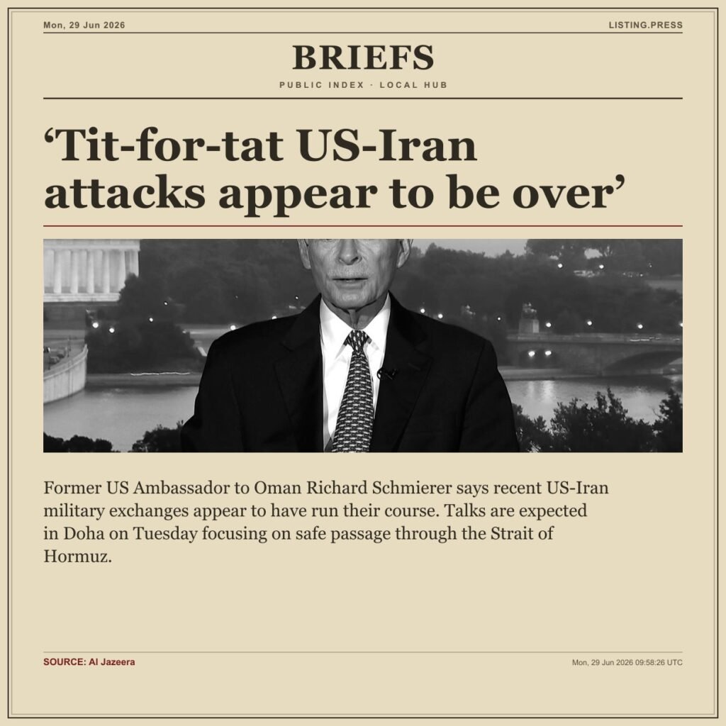 ‘Tit-for-tat US-Iran attacks appear to be over’