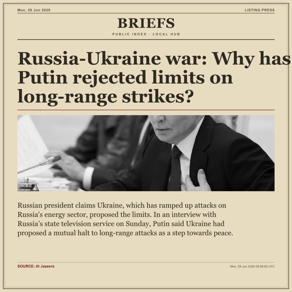 Russia-Ukraine war: Why has Putin rejected limits on long-range strikes?
