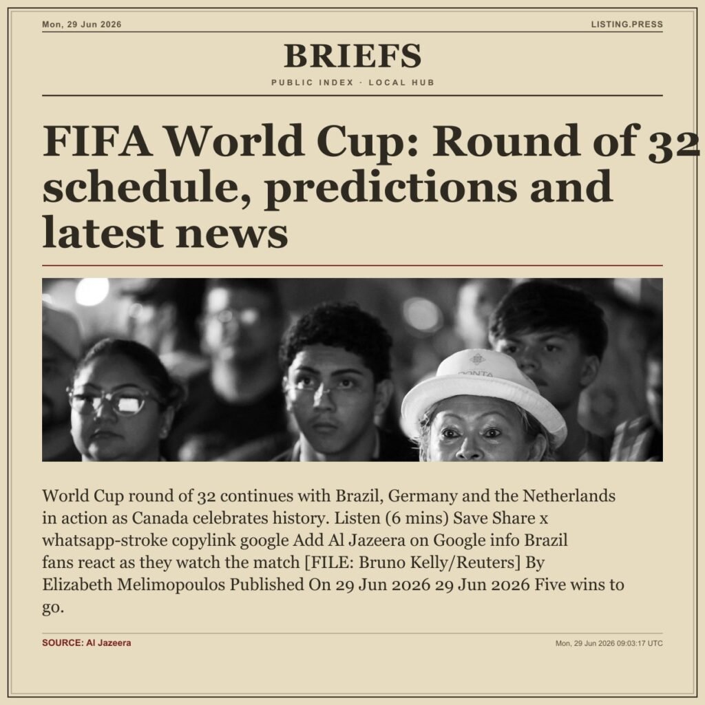 FIFA World Cup: Round of 32 schedule, predictions and latest news