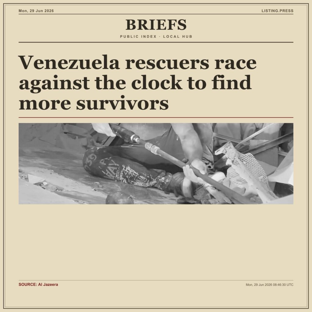 Venezuela rescuers race against the clock to find more survivors