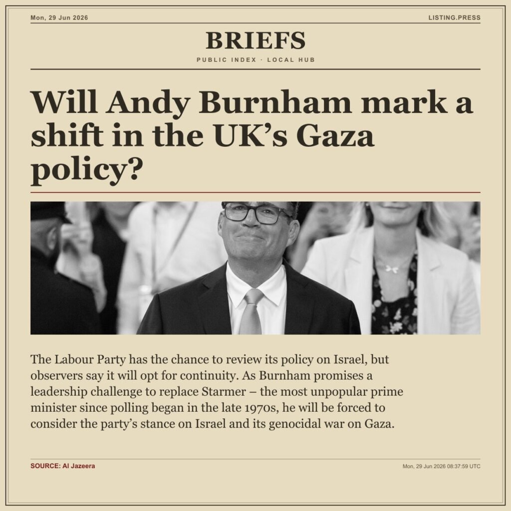 Will Andy Burnham mark a shift in the UK’s Gaza policy?