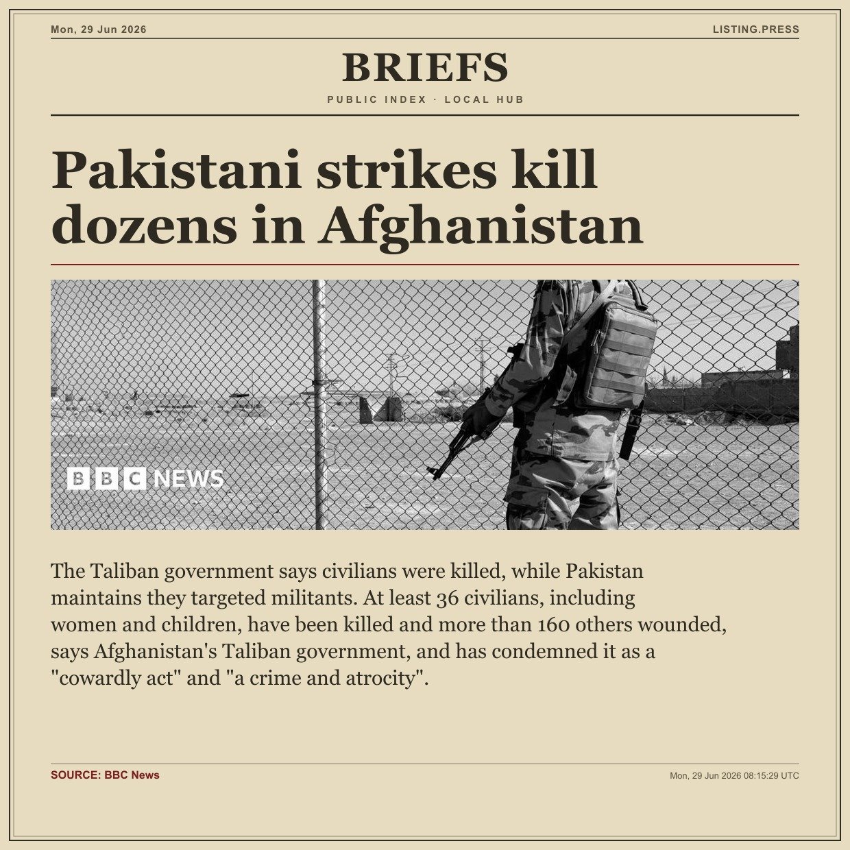Pakistani strikes kill dozens in Afghanistan