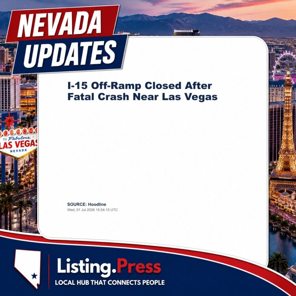 I-15 Off-Ramp Closed After Fatal Crash Near Las Vegas