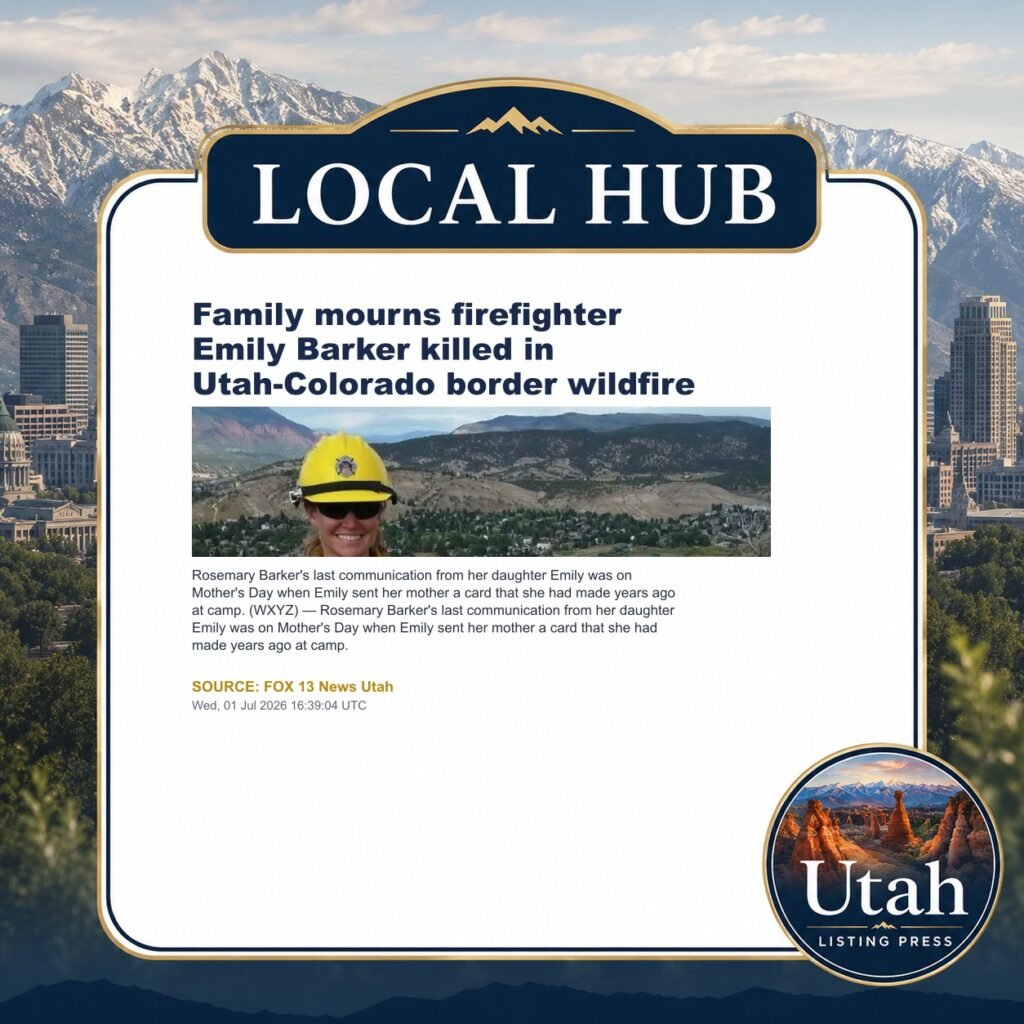 Family mourns firefighter Emily Barker killed in Utah-Colorado border wildfire