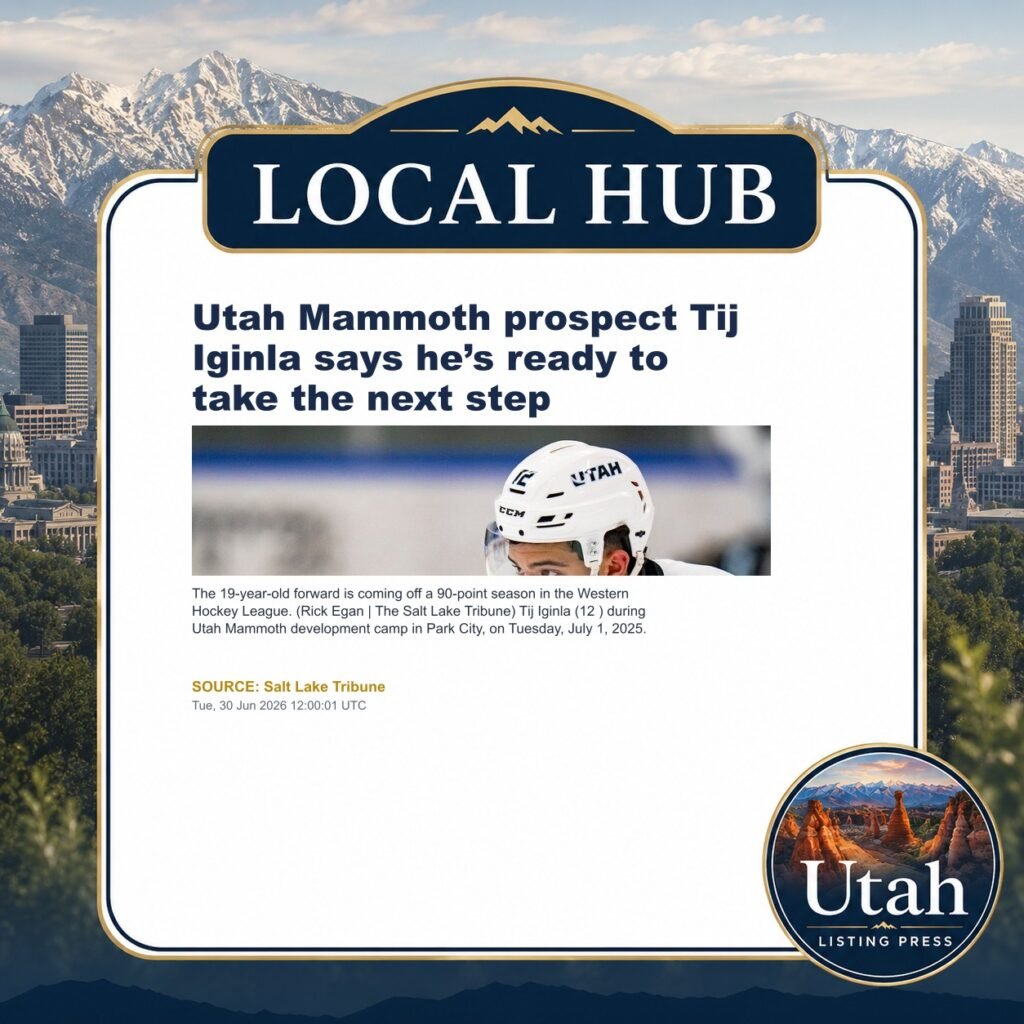 Utah Mammoth prospect Tij Iginla says he’s ready to take the next step