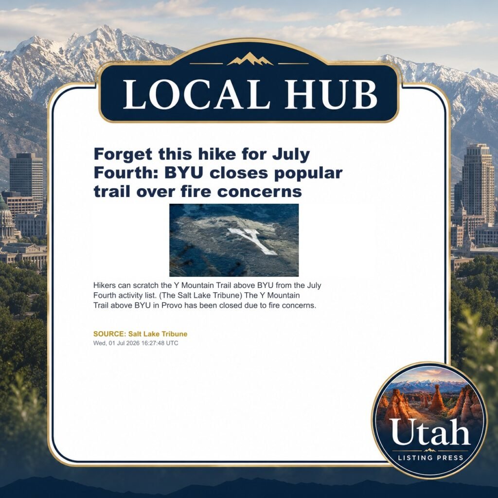 Forget this hike for July Fourth: BYU closes popular trail over fire concerns