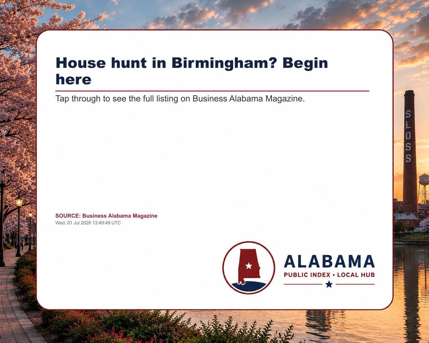 House hunt in Birmingham? Begin here