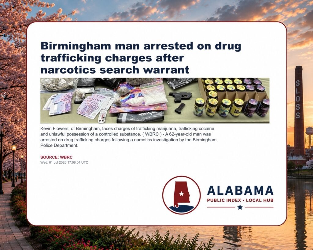 Birmingham man arrested on drug trafficking charges after narcotics search warrant