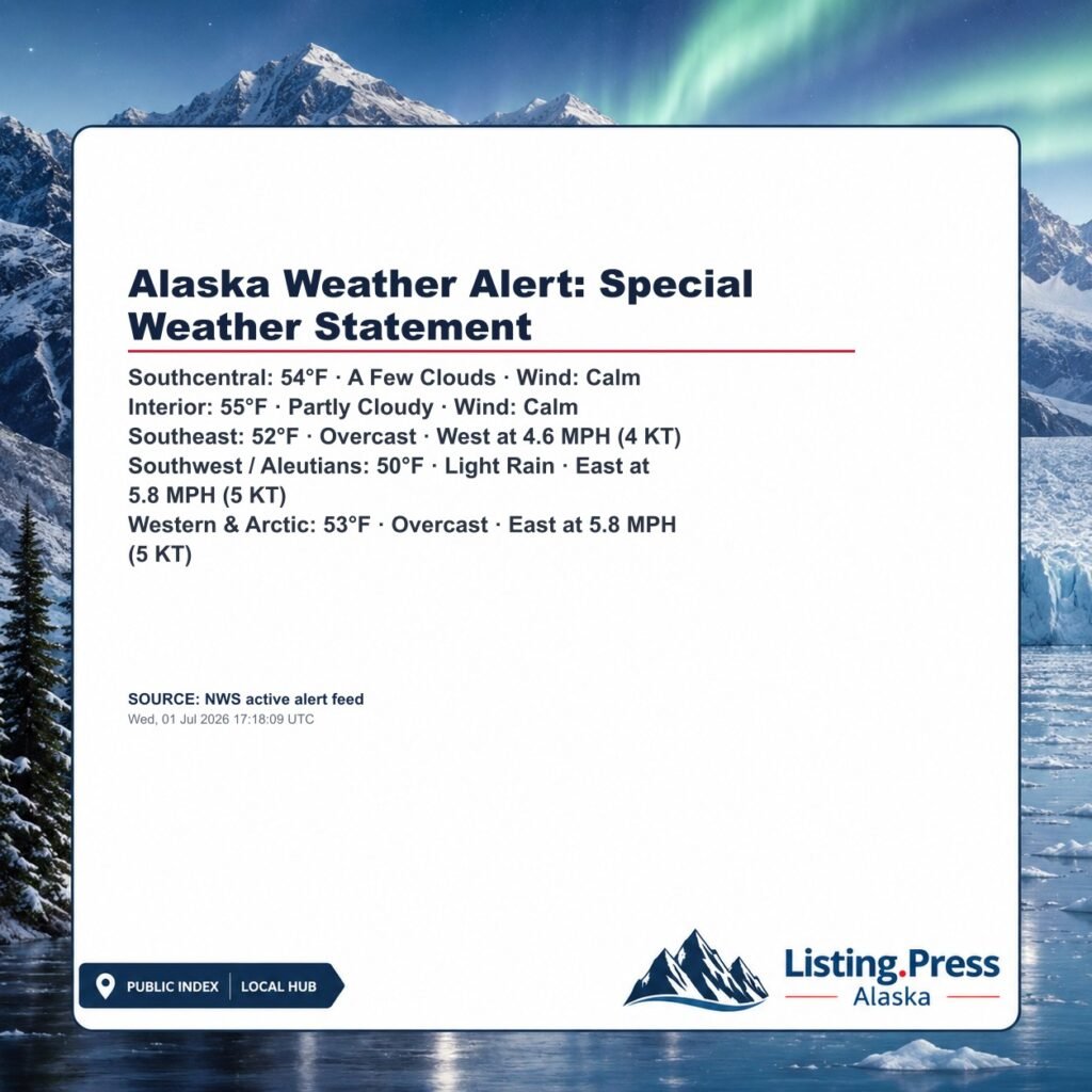 Alaska Weather Alert: Special Weather Statement