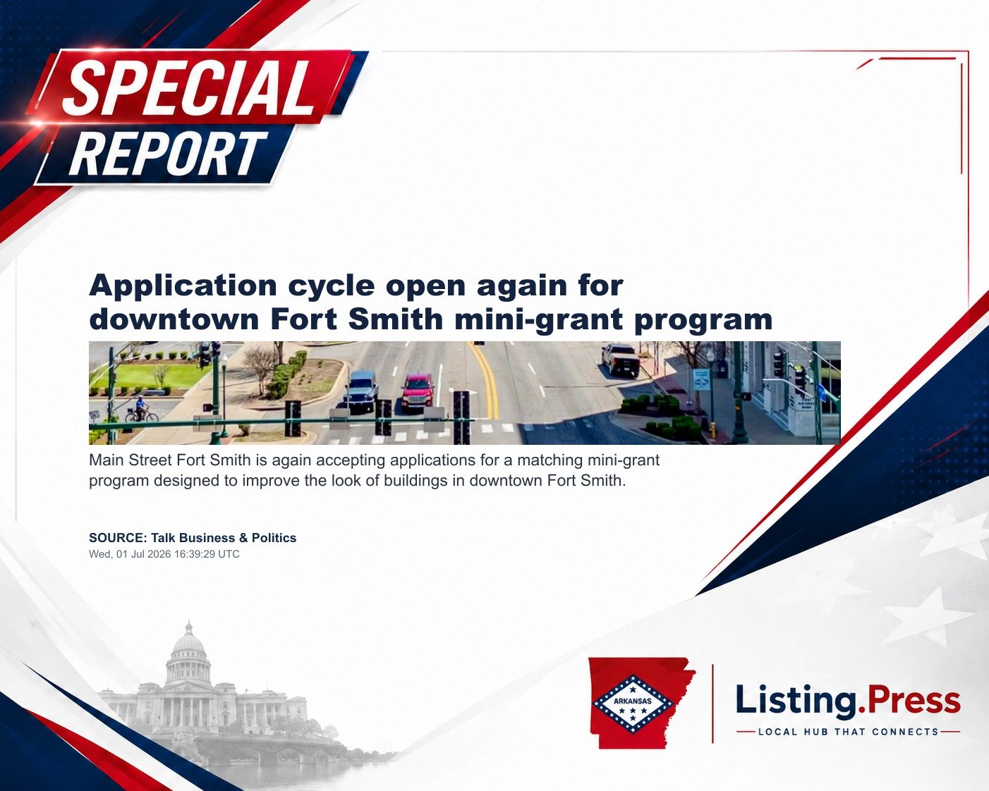 Application cycle open again for downtown Fort Smith mini-grant program
