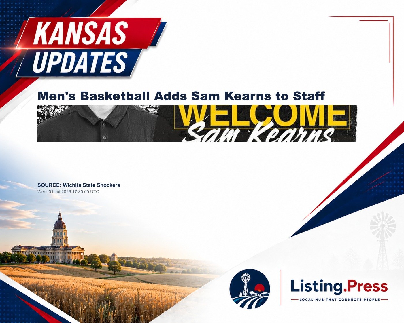 Men's Basketball Adds Sam Kearns to Staff