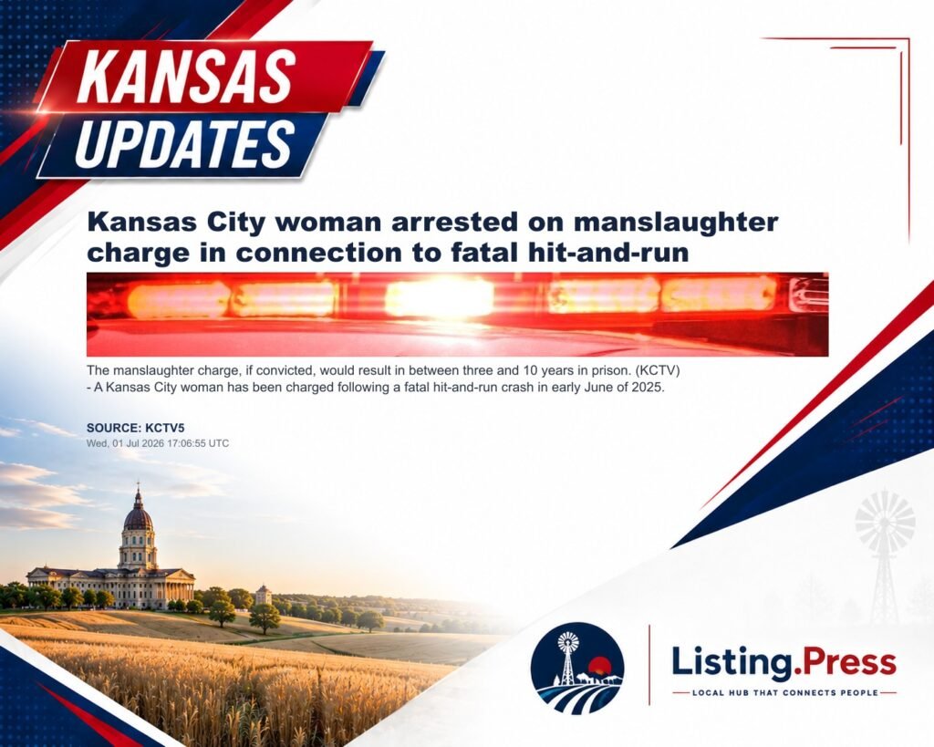 Kansas City woman arrested on manslaughter charge in connection to fatal hit-and-run