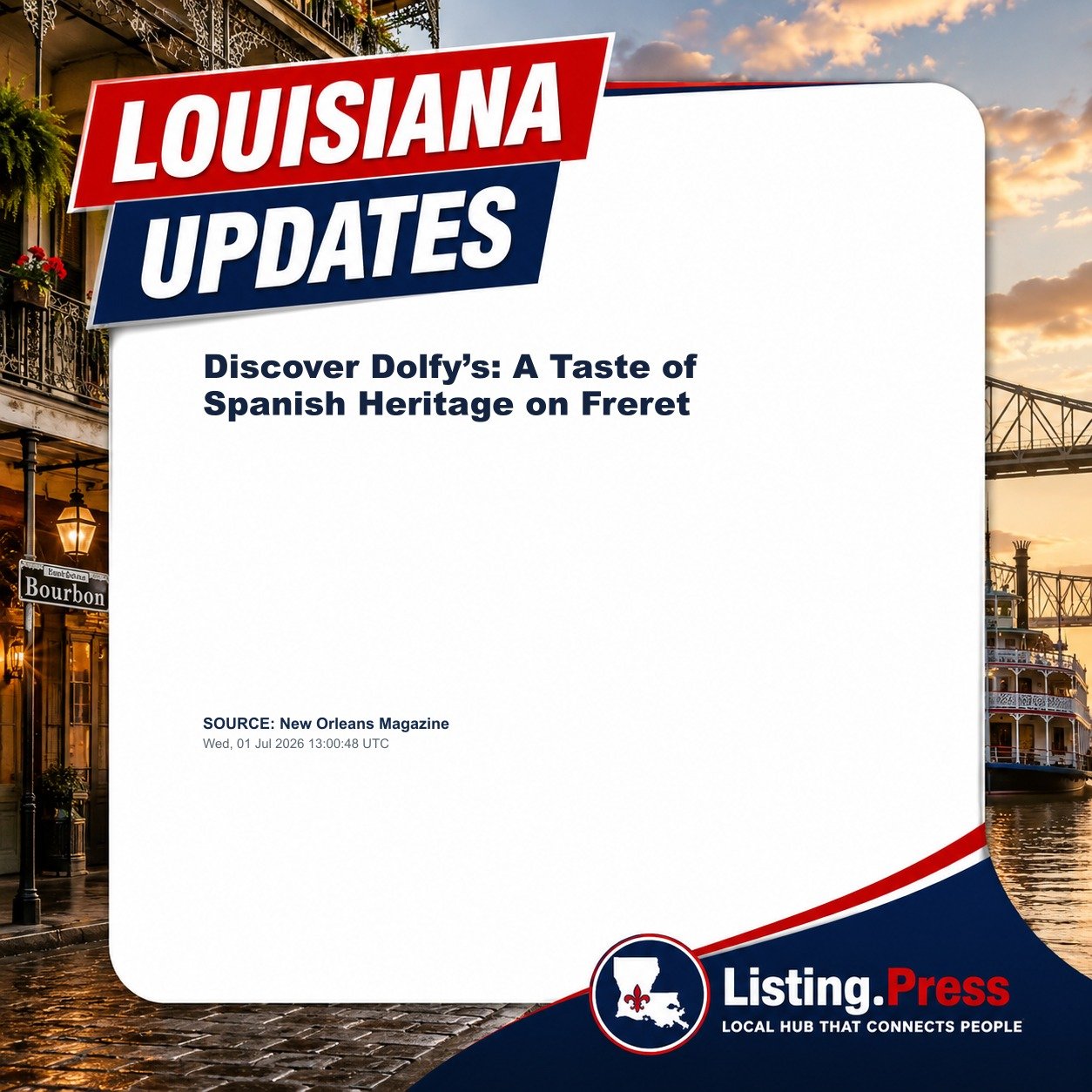 Discover Dolfy’s: A Taste of Spanish Heritage on Freret
