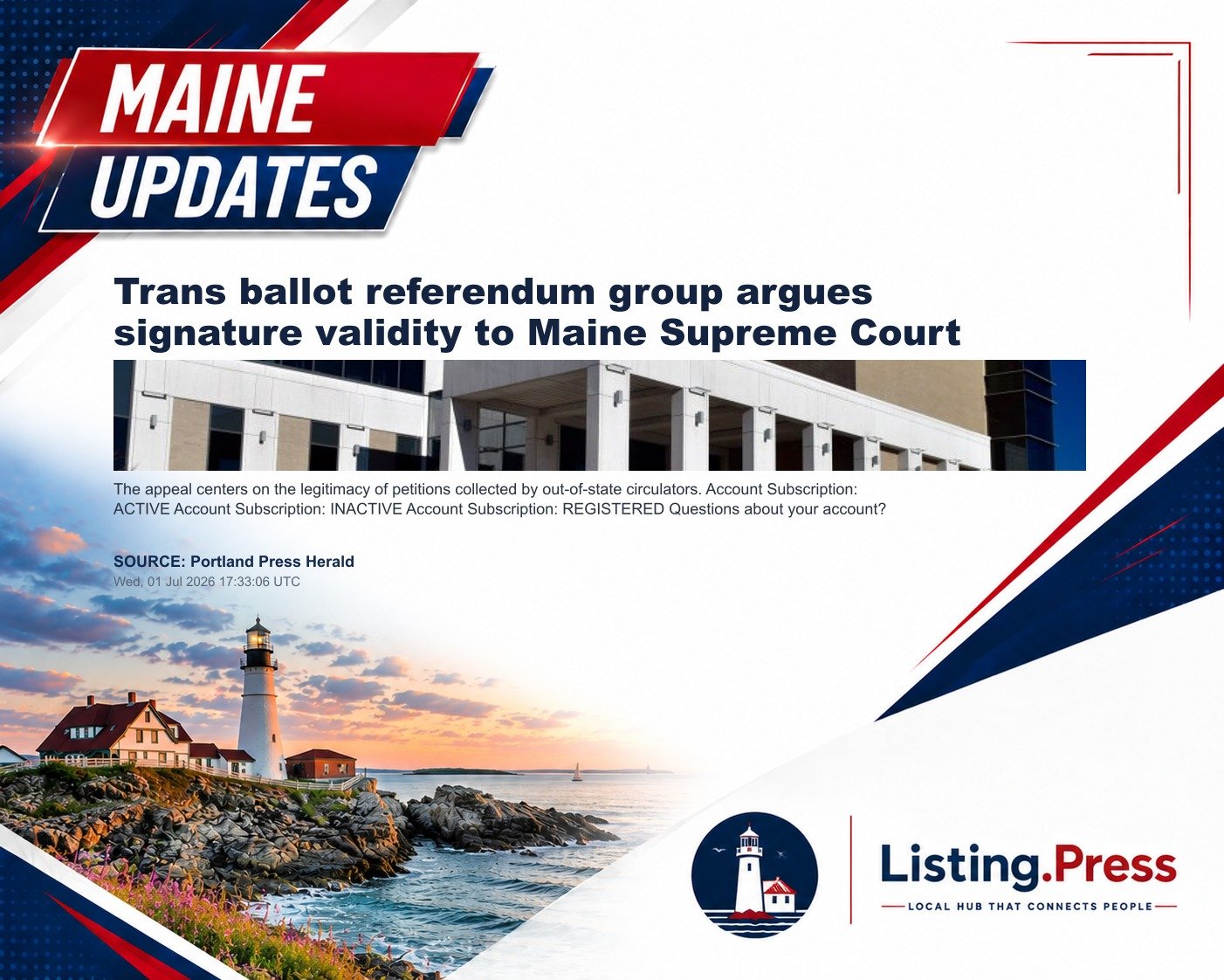 Trans ballot referendum group argues signature validity to Maine Supreme Court