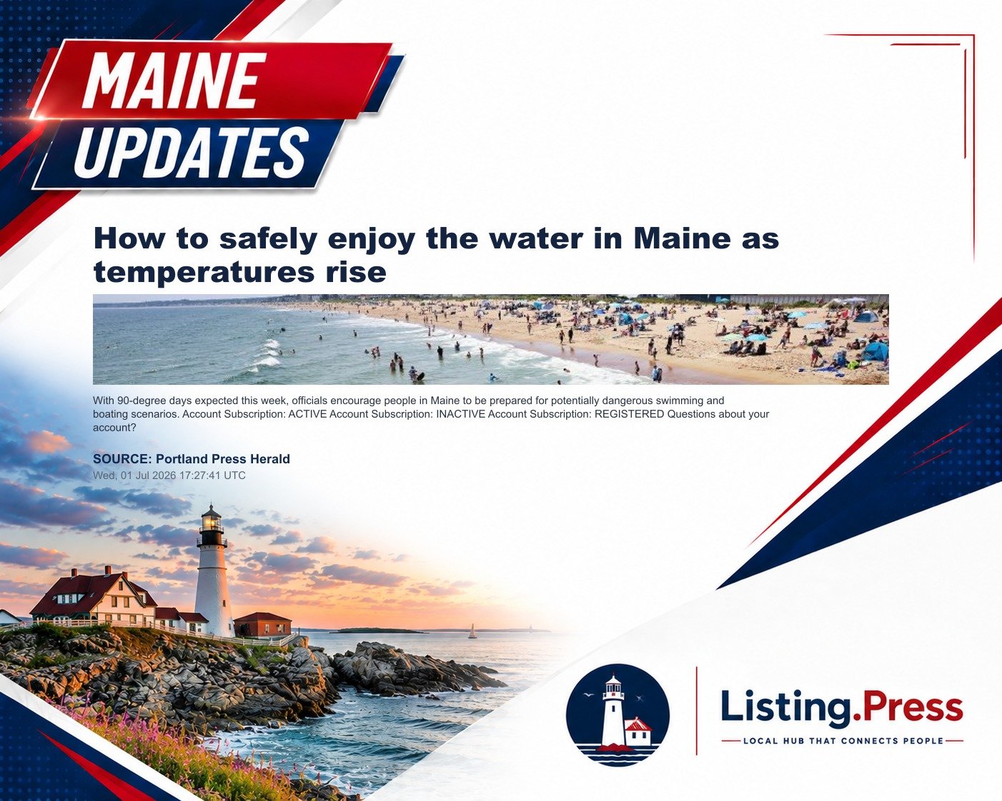 How to safely enjoy the water in Maine as temperatures rise