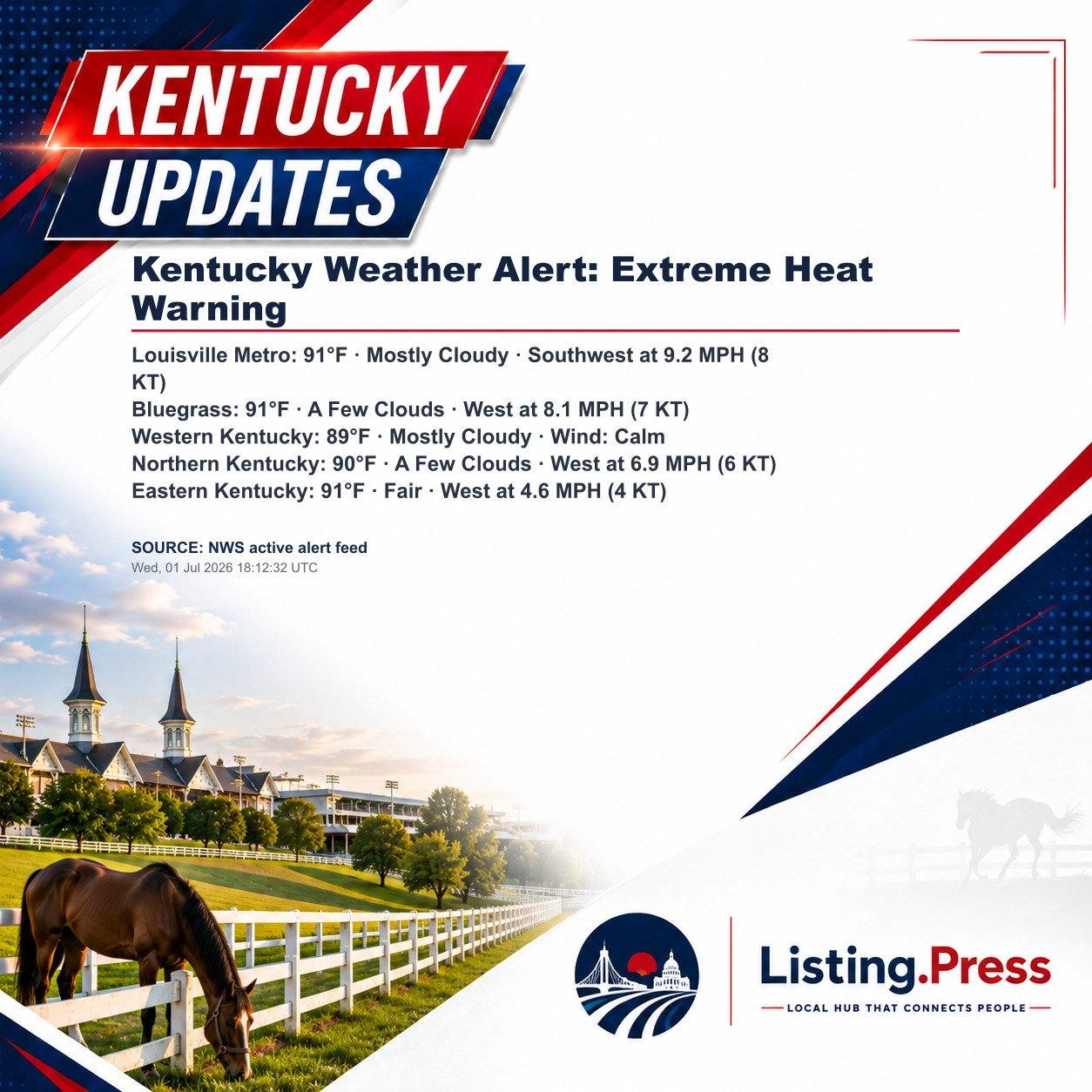 Kentucky Weather Alert: Extreme Heat Warning