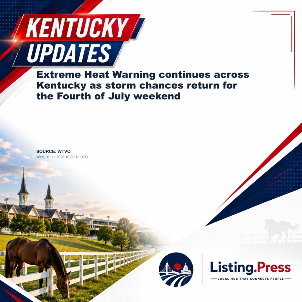 Extreme Heat Warning continues across Kentucky as storm chances return for the Fourth of July weekend