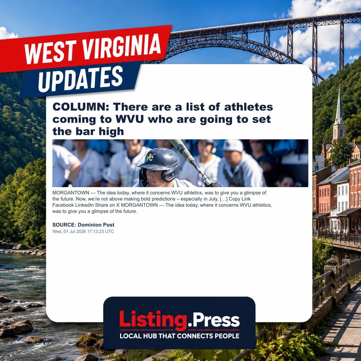 COLUMN: There are a list of athletes coming to WVU who are going to set the bar high
