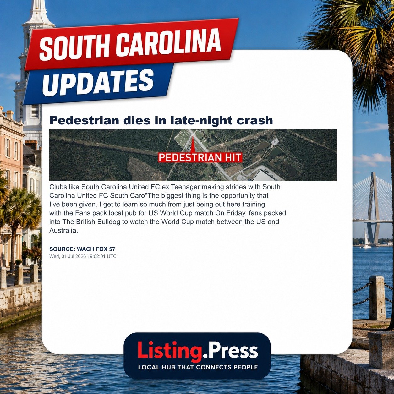Pedestrian dies in late-night crash
