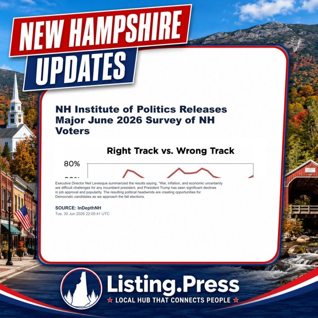 NH Institute of Politics Releases Major June 2026 Survey of NH Voters