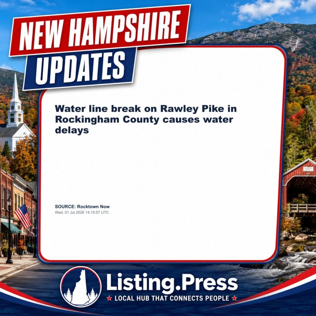 Water line break on Rawley Pike in Rockingham County causes water delays