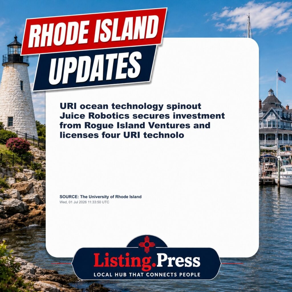 URI ocean technology spinout Juice Robotics secures investment from Rogue Island Ventures and licenses four URI technolo