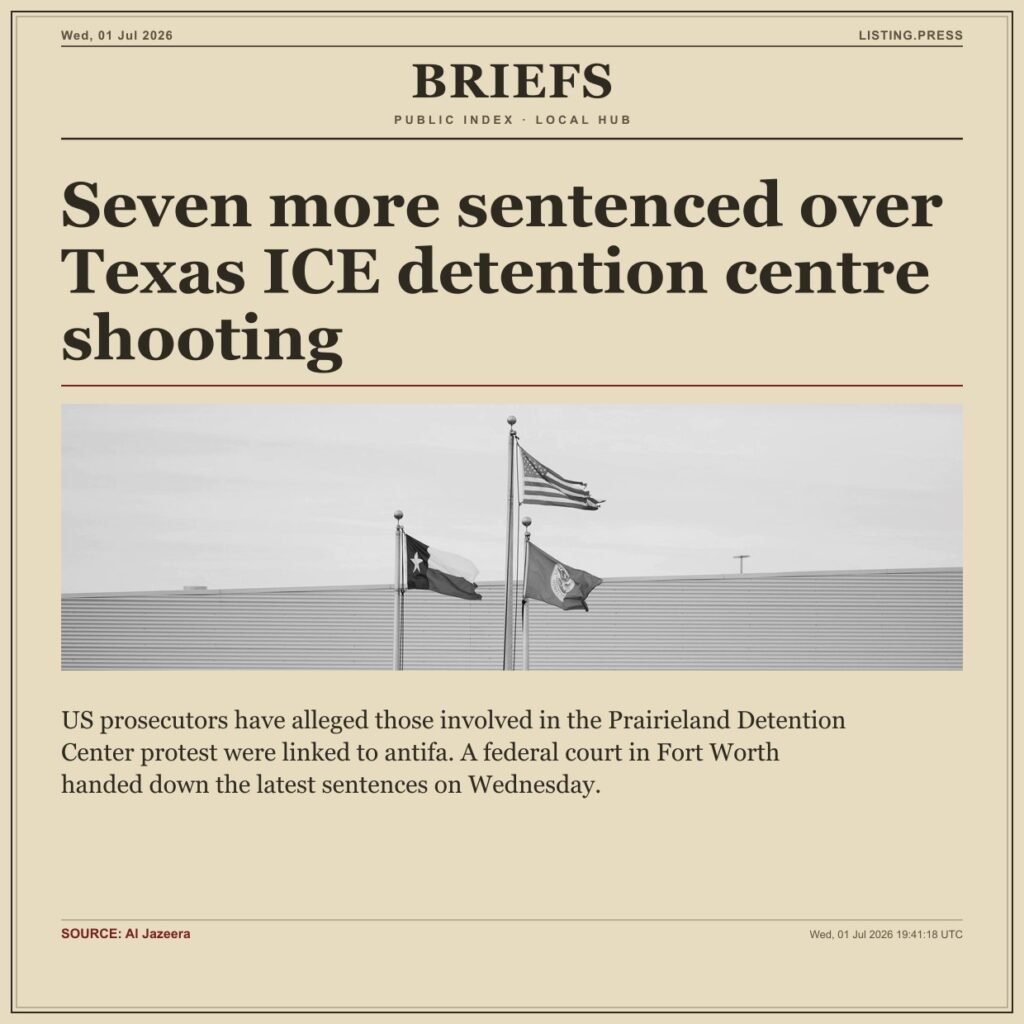 Seven more sentenced over Texas ICE detention centre shooting