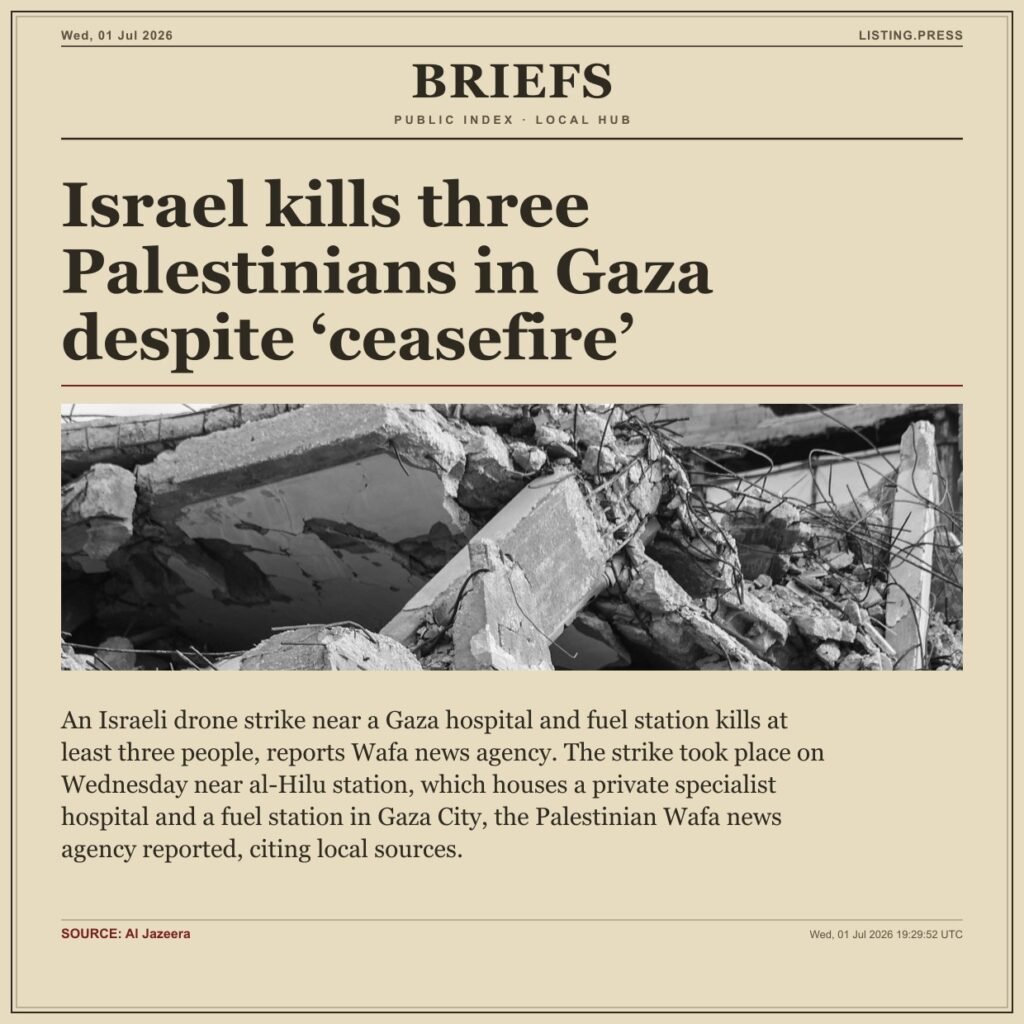 Israel kills three Palestinians in Gaza despite ‘ceasefire’