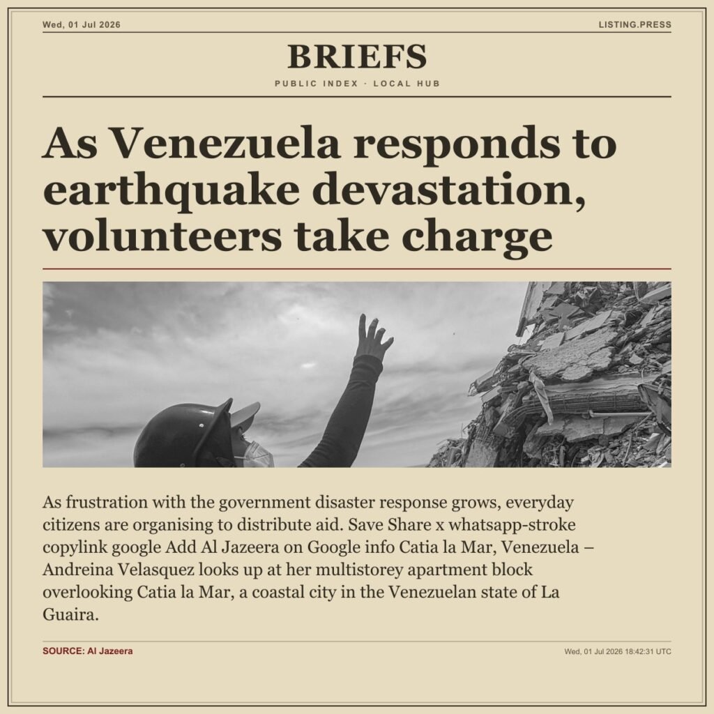 As Venezuela responds to earthquake devastation, volunteers take charge