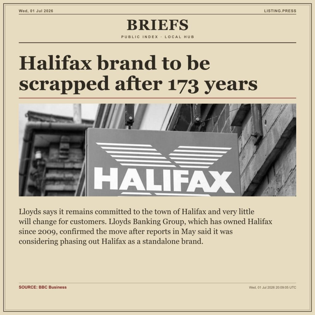 Halifax brand to be scrapped after 173 years