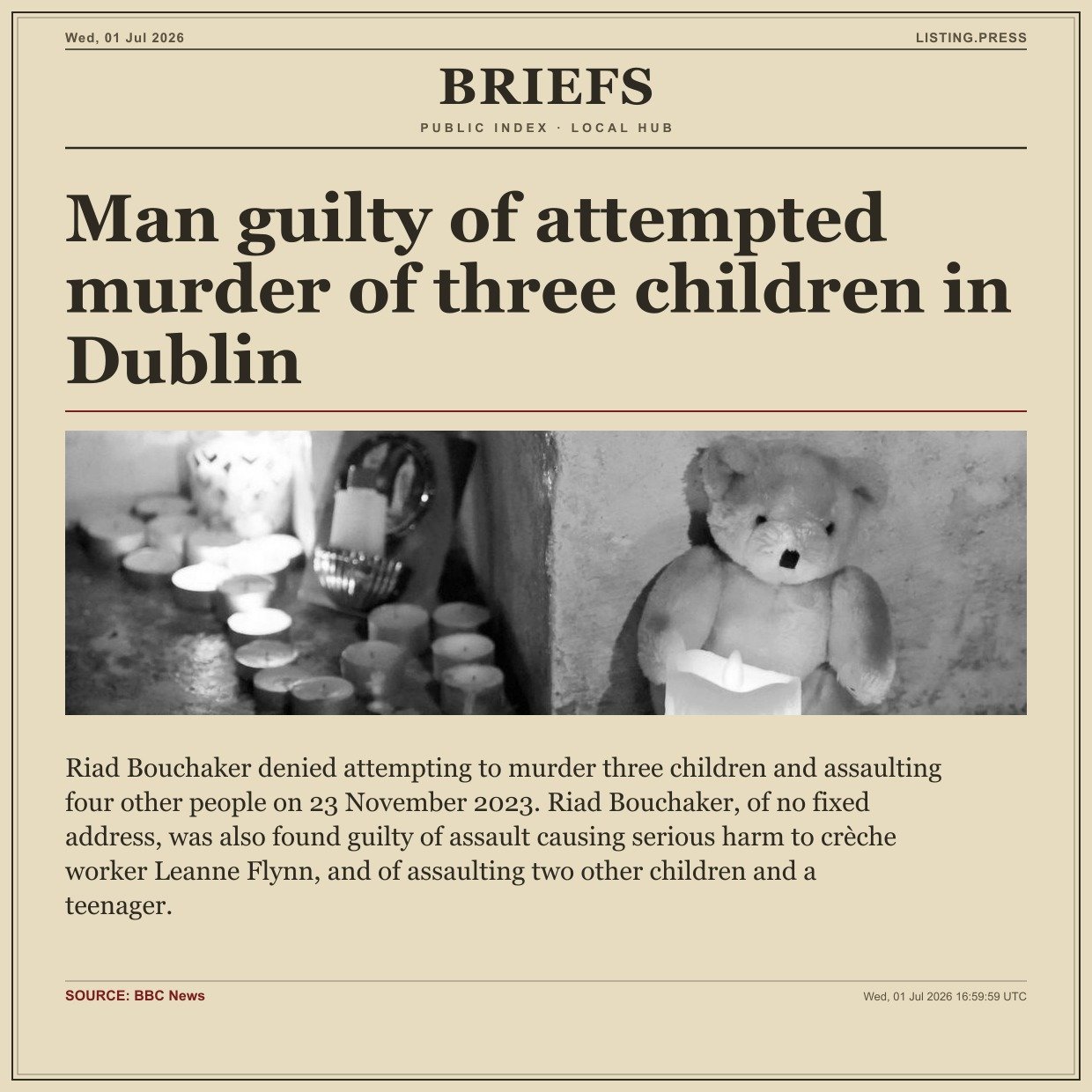 Man guilty of attempted murder of three children in Dublin