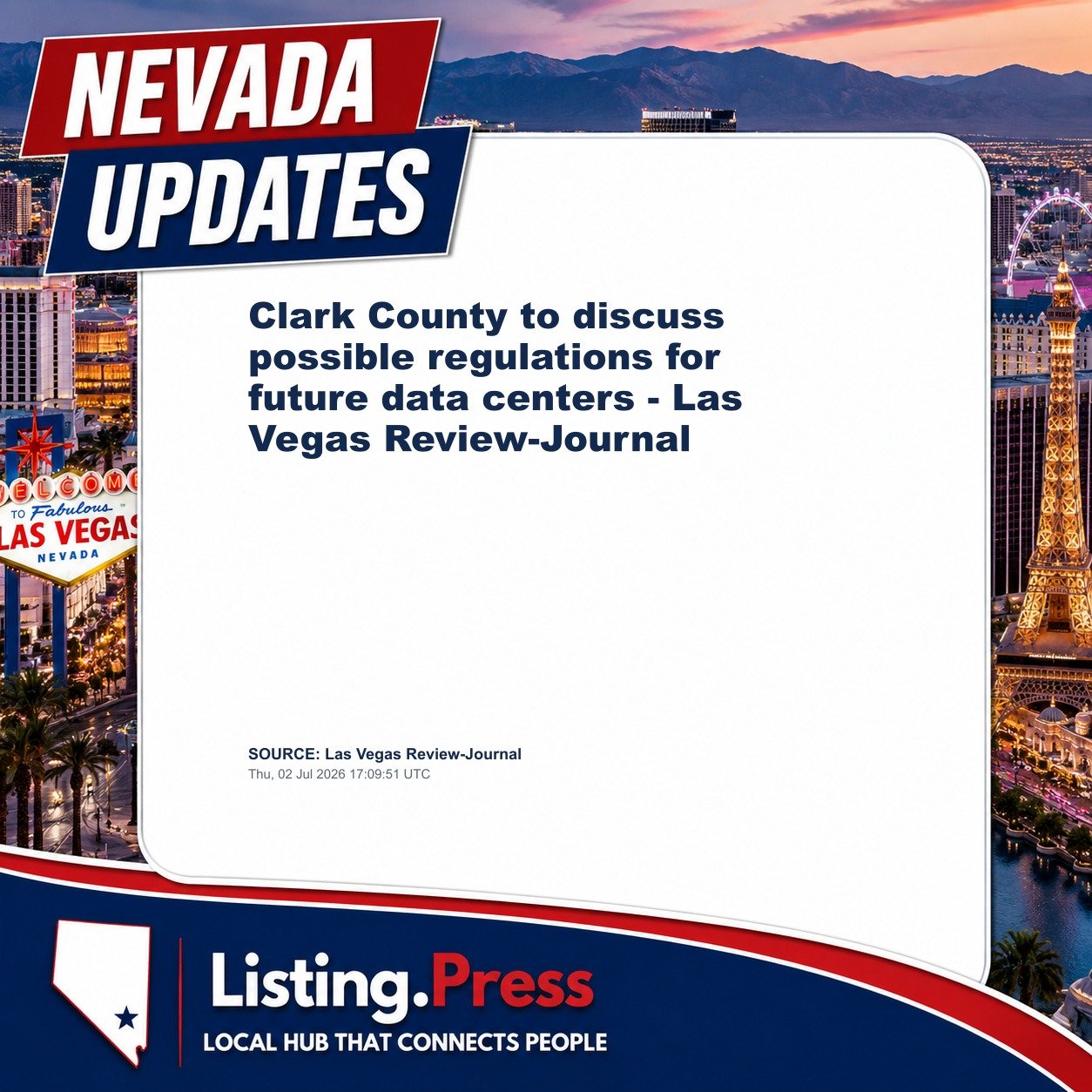 Clark County to discuss possible regulations for future data centers - Las Vegas Review-Journal