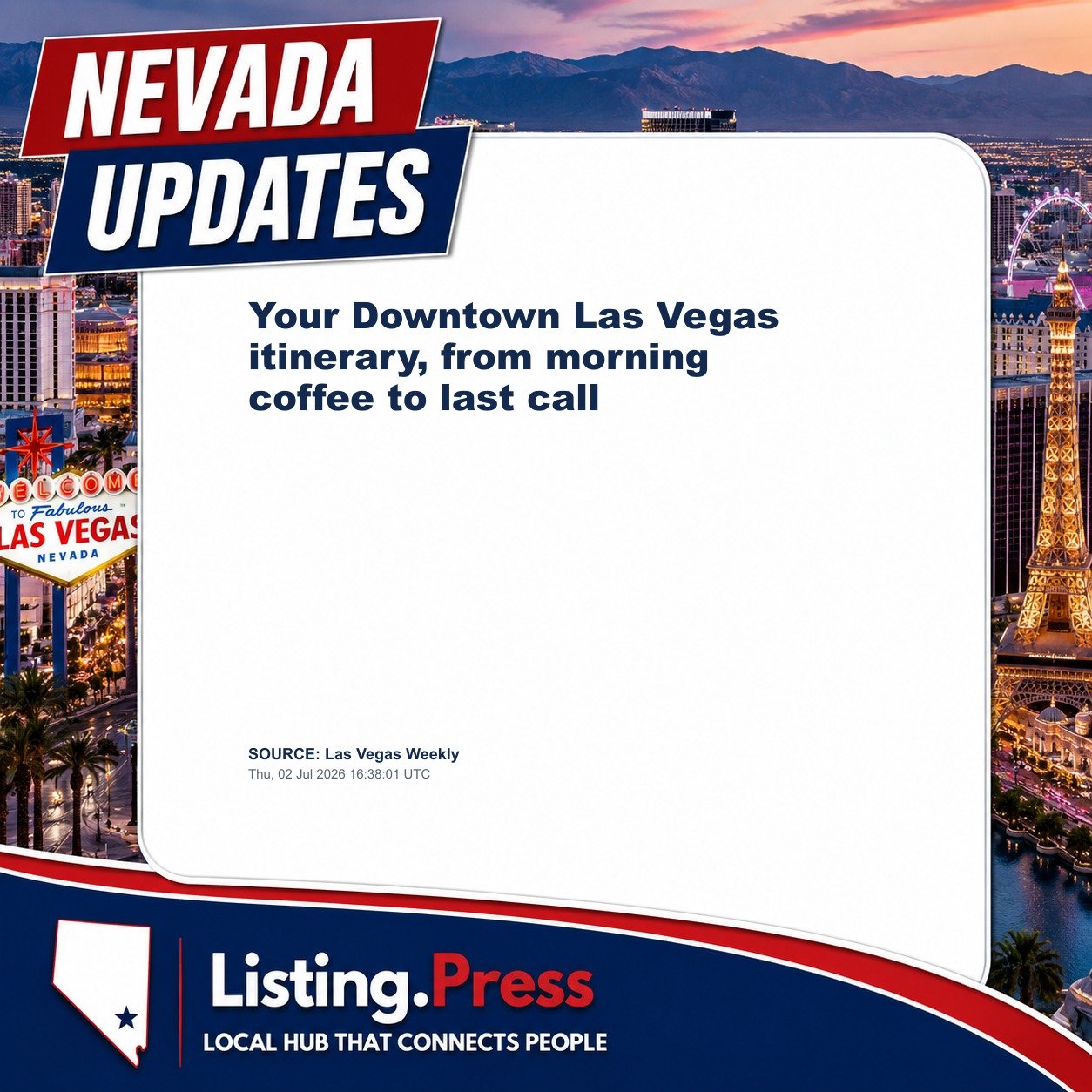 Your Downtown Las Vegas itinerary, from morning coffee to last call