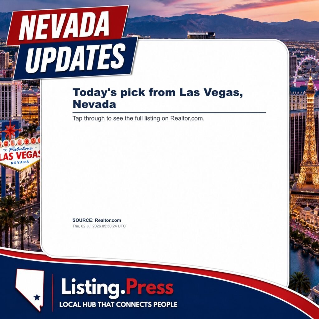 Today’s pick from Las Vegas, Nevada