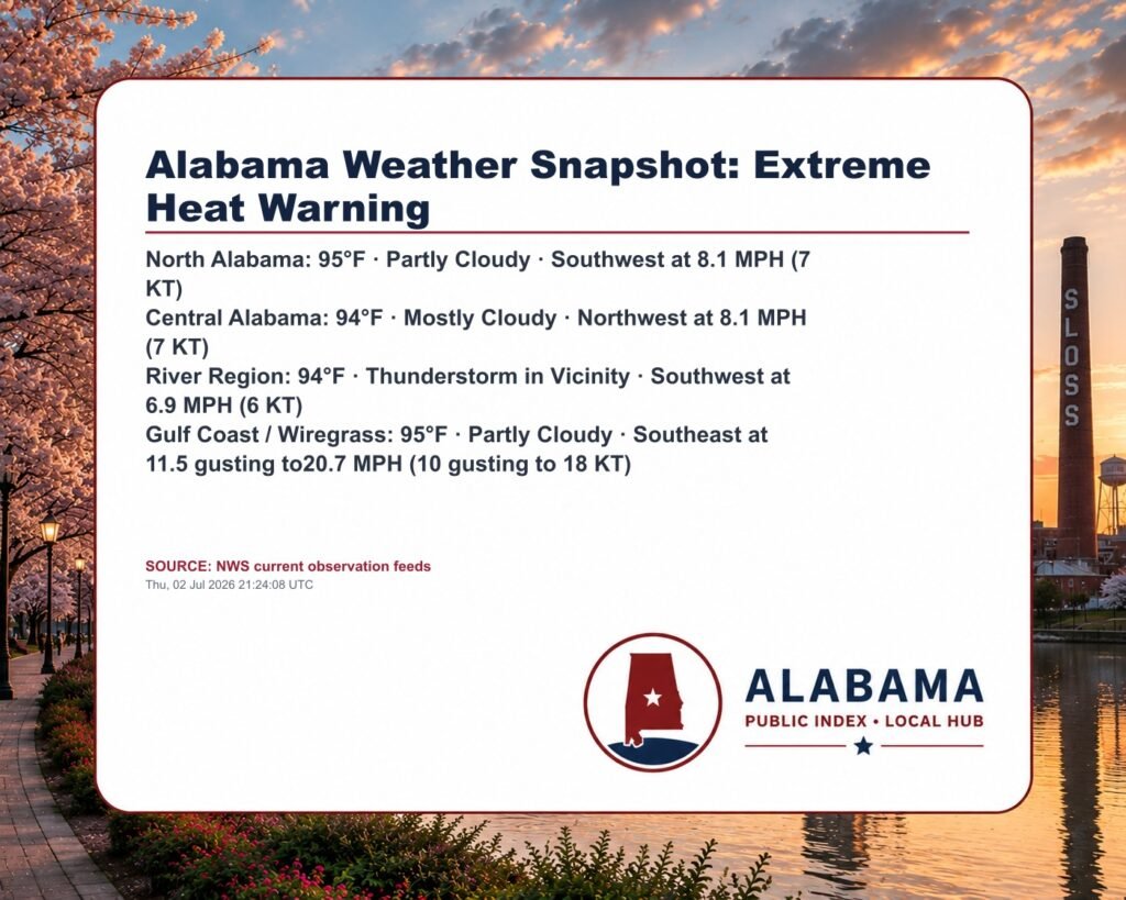 Alabama Weather Snapshot: Extreme Heat Warning