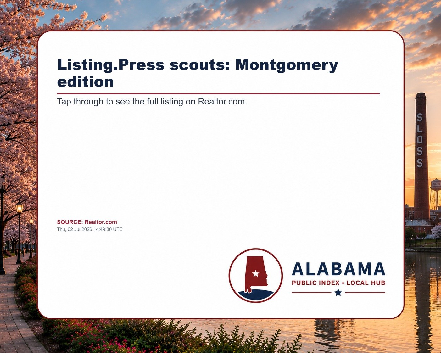 Listing.Press scouts: Montgomery edition
