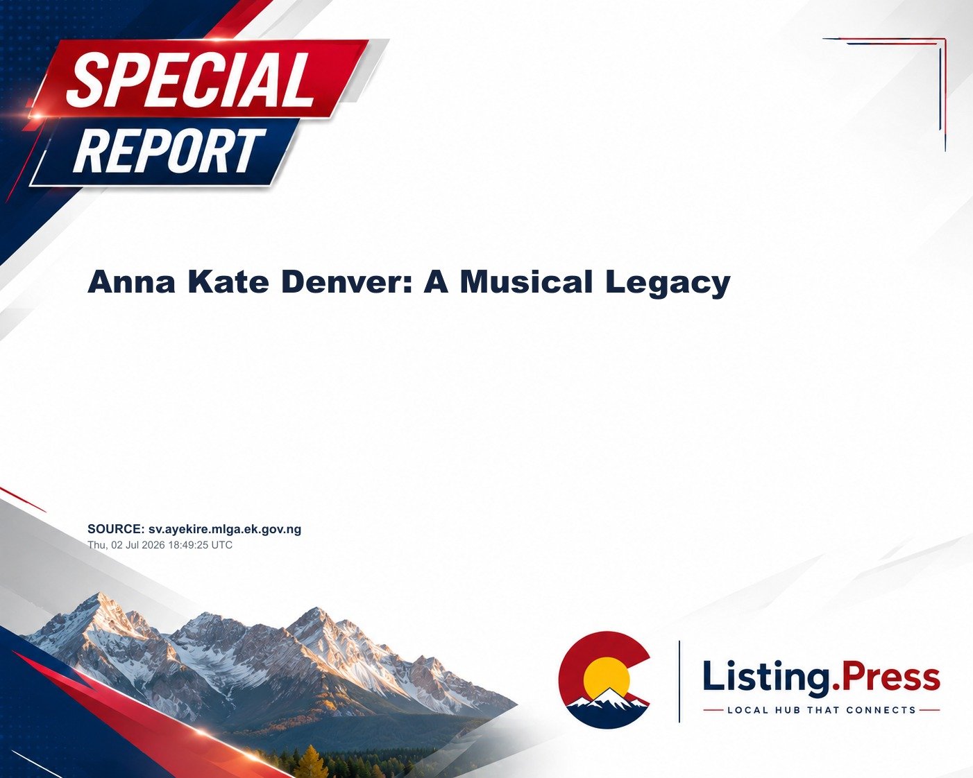 Anna Kate Denver: A Musical Legacy