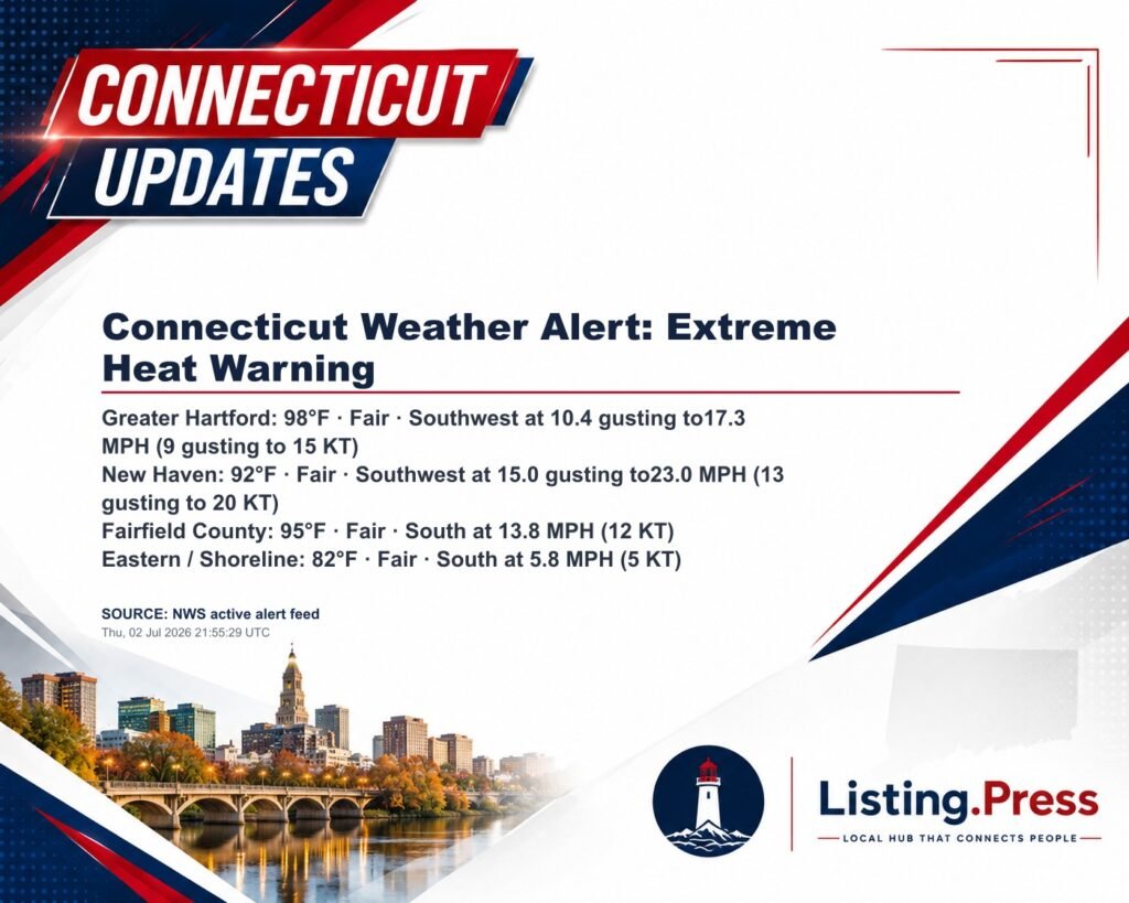 Connecticut Weather Alert: Extreme Heat Warning