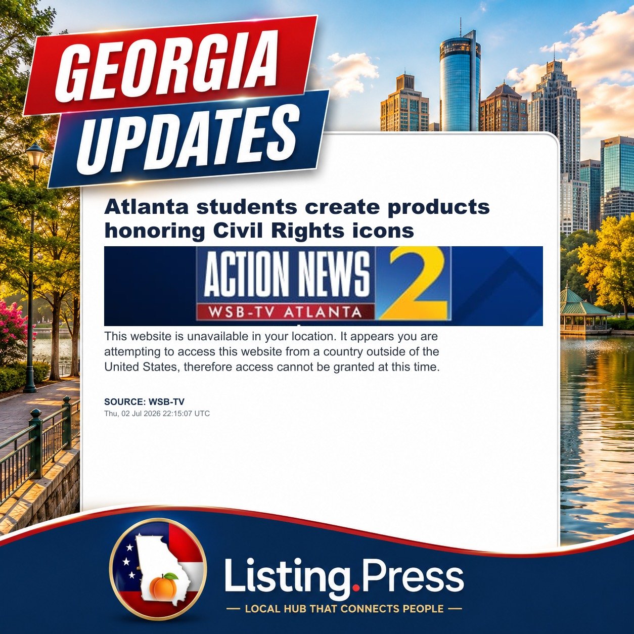 Atlanta students create products honoring Civil Rights icons
