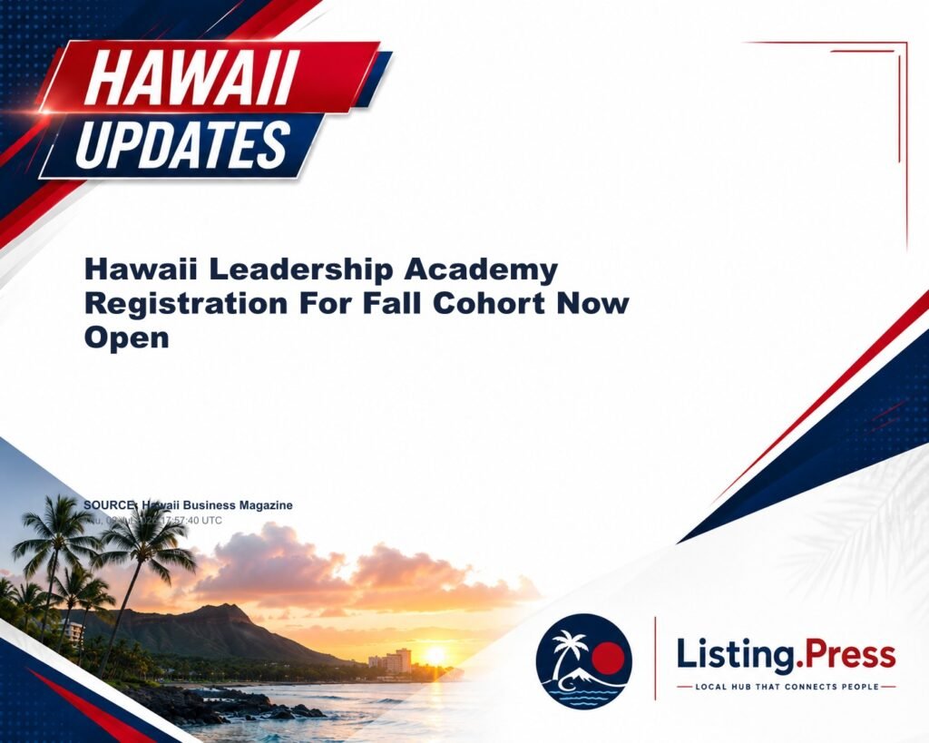 Hawaii Leadership Academy Registration For Fall Cohort Now Open