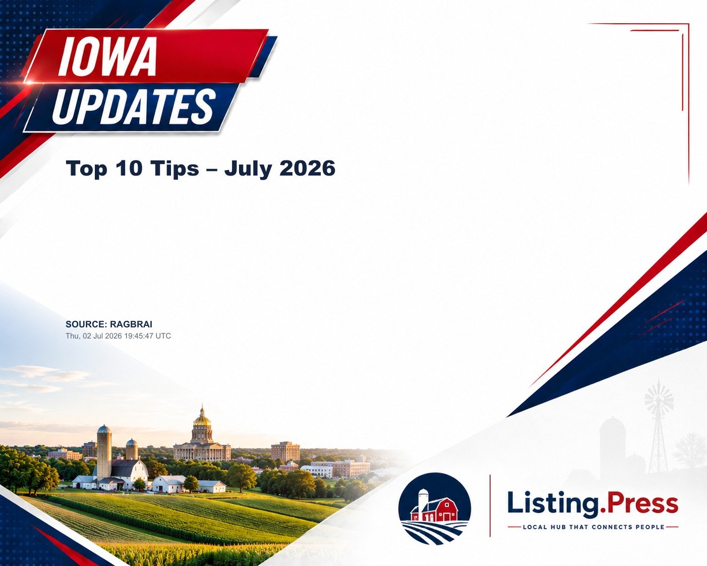 Top 10 Tips – July 2026