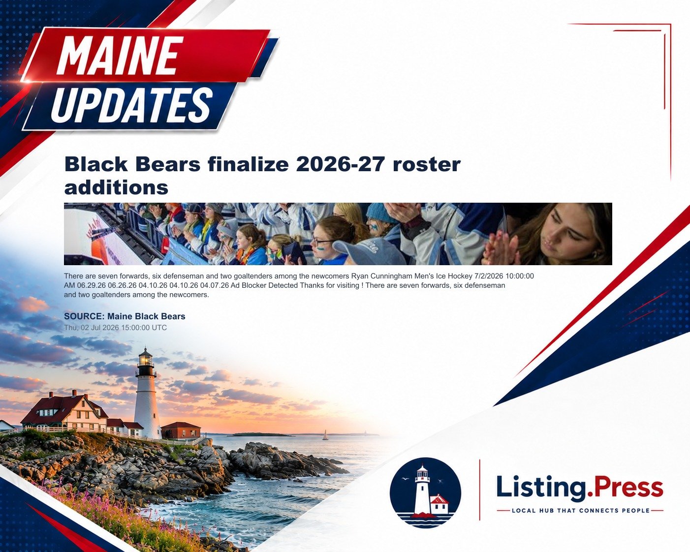 Black Bears finalize 2026-27 roster additions