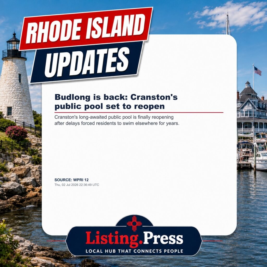 Budlong is back: Cranston’s public pool set to reopen
