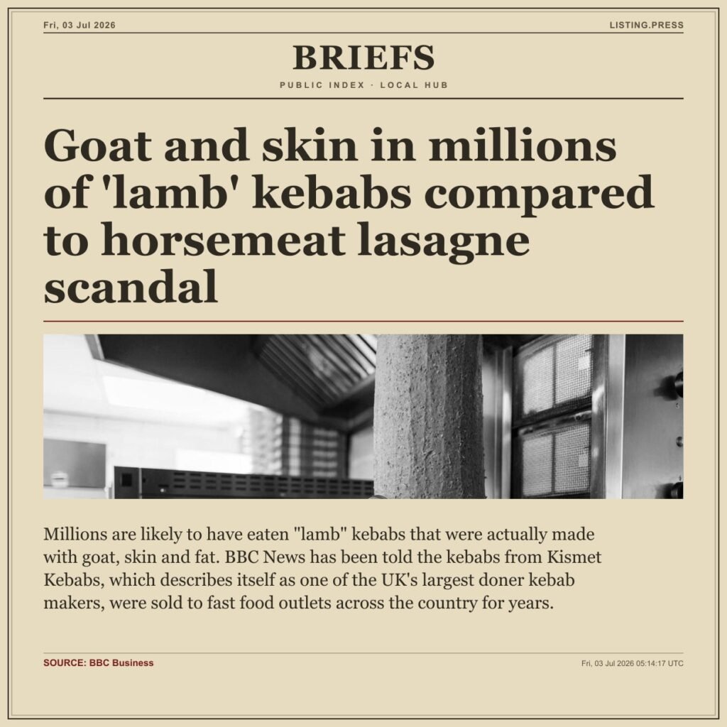 Goat and skin in millions of ‘lamb’ kebabs compared to horsemeat lasagne scandal