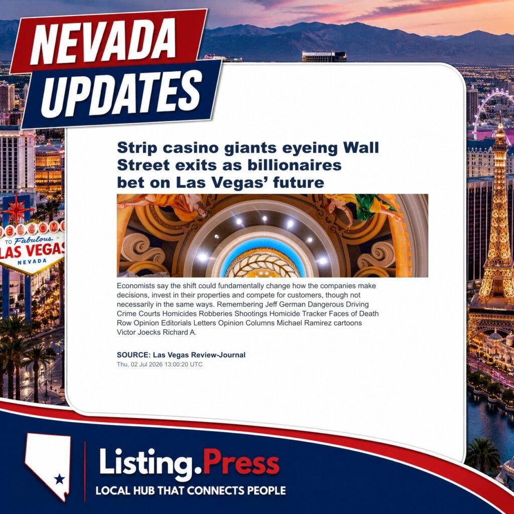 Strip casino giants eyeing Wall Street exits as billionaires bet on Las Vegas’ future